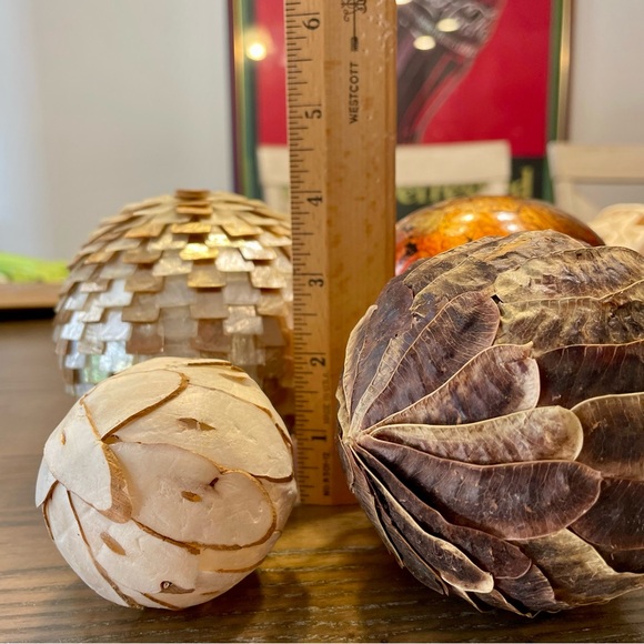 Mixed Material Decorative Bowl / Vase Fillers, Set of Eight - Picture 10 of 10